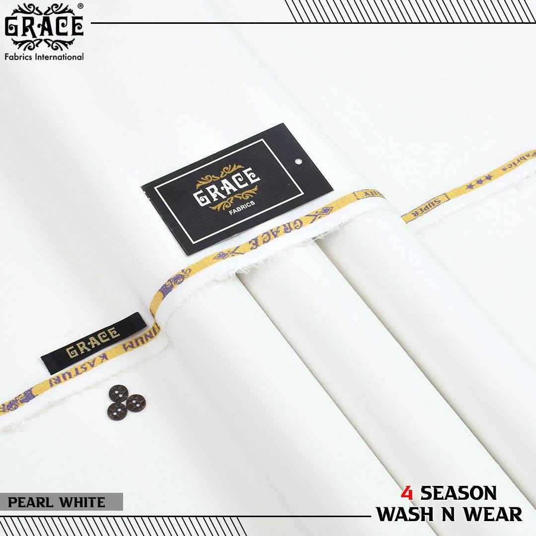 Kasturi Wash Wear For Men | Winter Collection | Pearl White